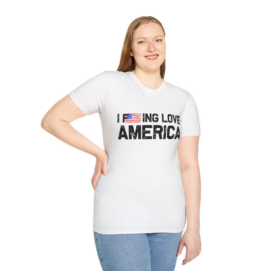 F***ing Love America - Premium Softstyle  Light T-Shirt