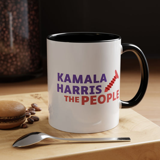 Kamala Harris "Screwing the People" Accent Coffee Mug – 11oz & 15oz