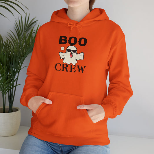 Boo Crew Halloween Hoodie | Spooky Season Ghost Sweatshirt