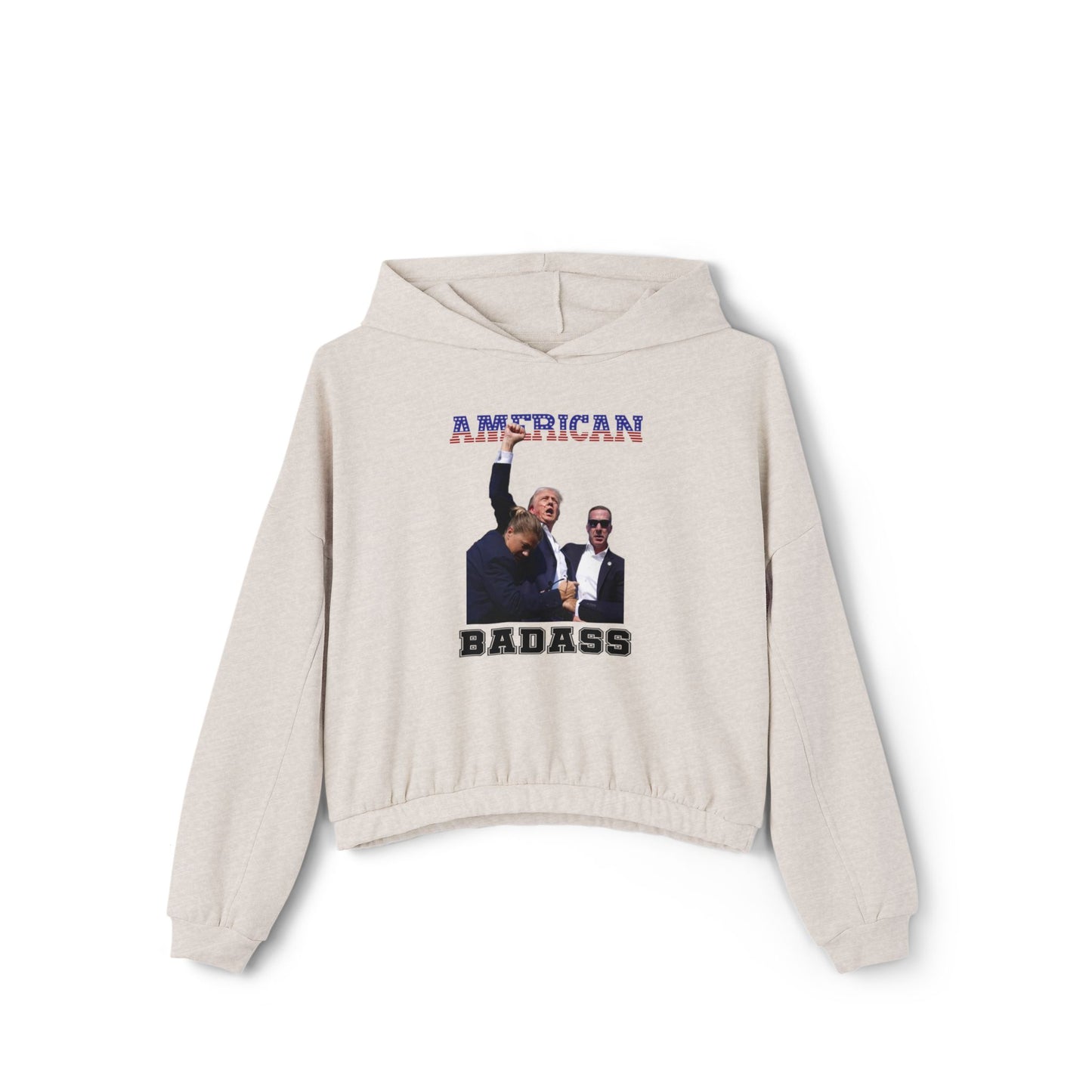 American Badass Women’s Cinched Bottom Hoodie