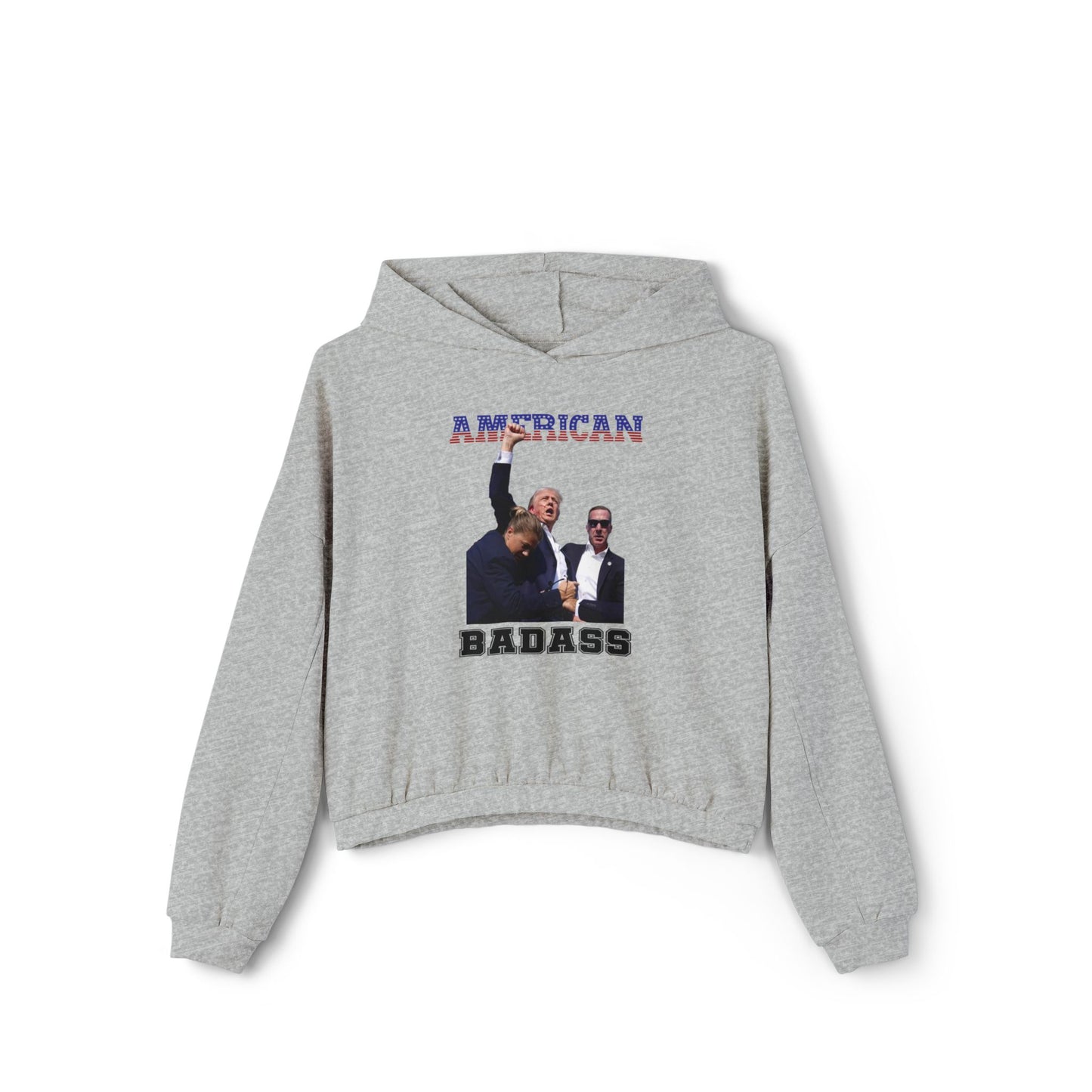 American Badass Women’s Cinched Bottom Hoodie