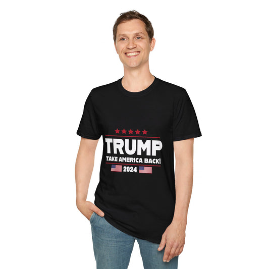 Trump Take America Back - Premium Soft-Style Dark T-Shirt