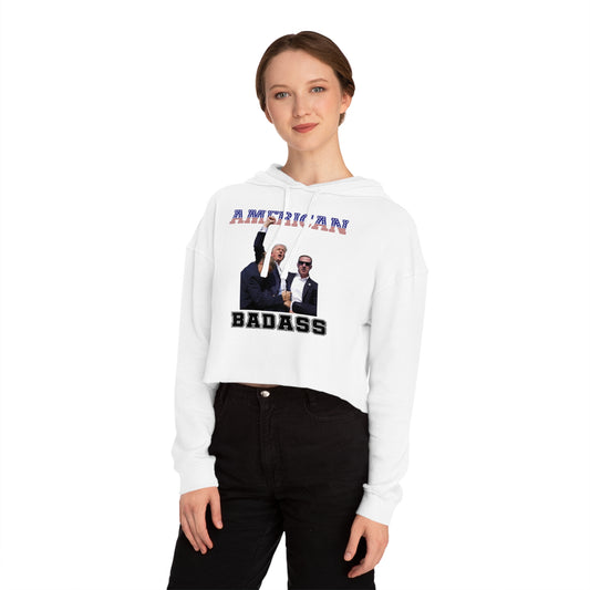 American Badass Cropped Hoodie