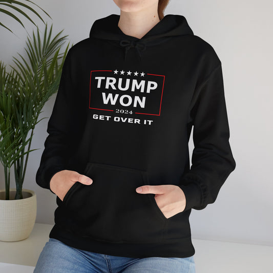 Trump Won 2024 – Get Over It Election Design Hoodie