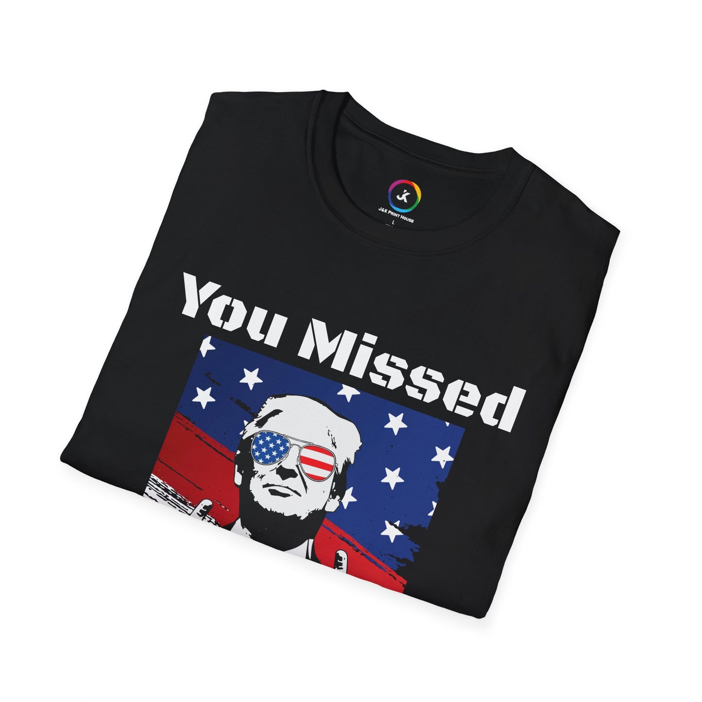 Trump 47 "You Missed B*tches" 3-Piece Bundle: Hoodie, T-Shirt & Camo Trucker Hat