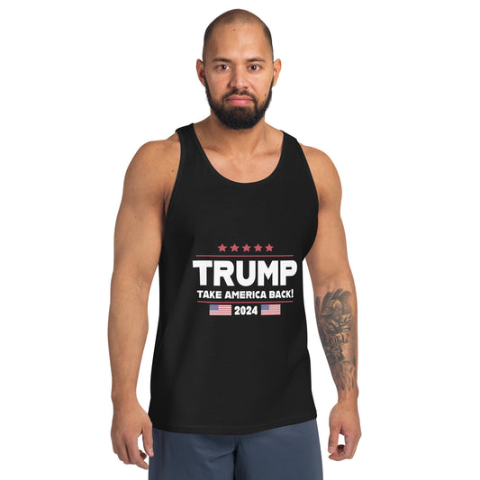 Trump Take America Back Dark Unisex Jersey Tank