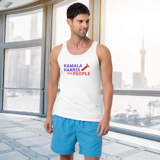 Kamala Harris “Screwing the People” Bella+Canvas Light Tank Top