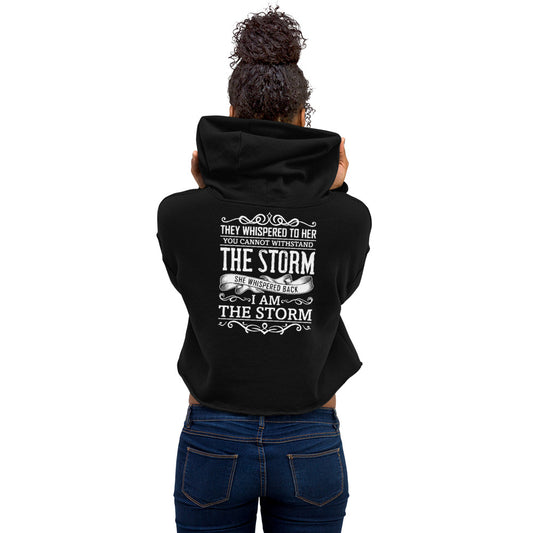 I Am the Storm Bella+Canvas Crop Hoodie