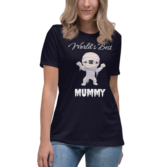 World's Best Mummy Women's Relaxed Dark Bella+Canvas T-Shirt