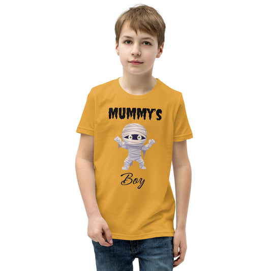 Mummy's Boy Light Bella+Canvas Youth Halloween T-Shirt